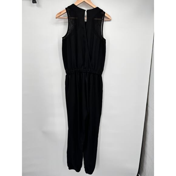 BANANA REPUBLIC Black Mesh Inset Jumpsuit // 0 - Picture 10 of 13